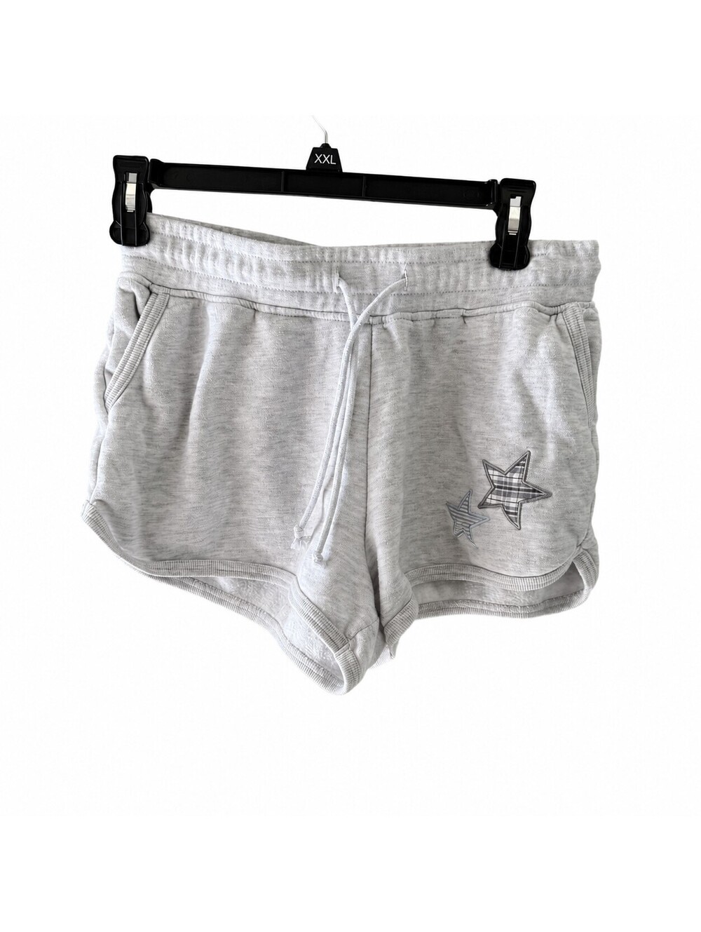 Aeropostale Women's Light Gray Star Applique Lounge Shorts Size Small